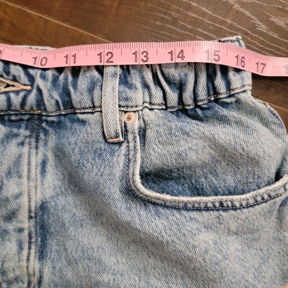 Free People Blue Floral Jean Shorts - Picture 6 of 8